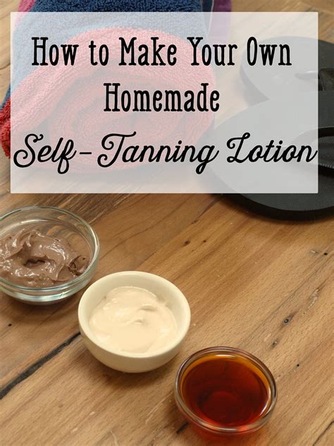 diy self tanning lotion